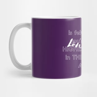 Loneliness quote (white writting) Mug